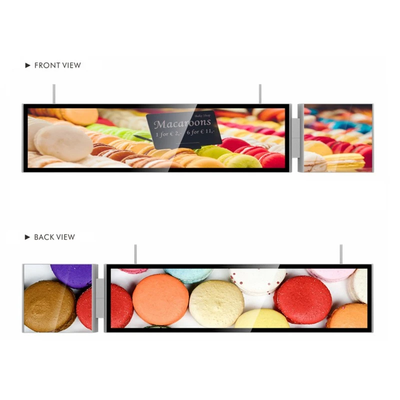49 hüvelykes LCD-sávos kijelző, Light Box -két képernyő csatlakoztatva