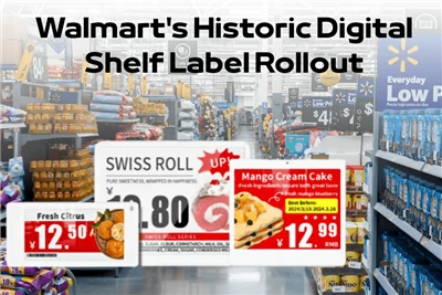 A Walmart történelmi digitális polccímkéjének bevezetése
